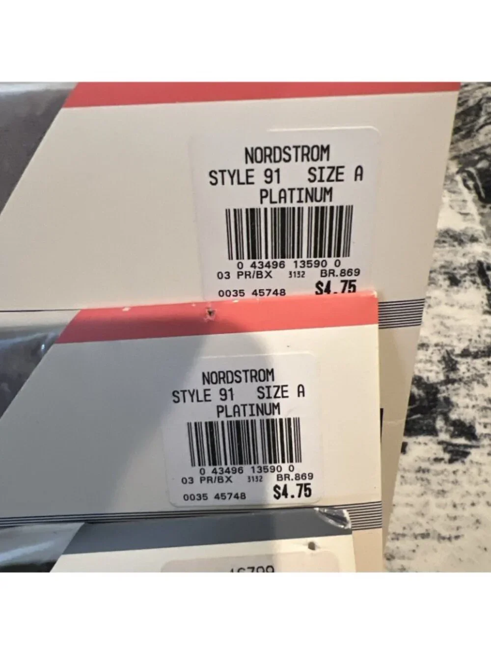 VTG Nordstrom Lycra Sheer Sandletoe 1 Spandex Hosiery  Mixed Lot  5  Sz.  A